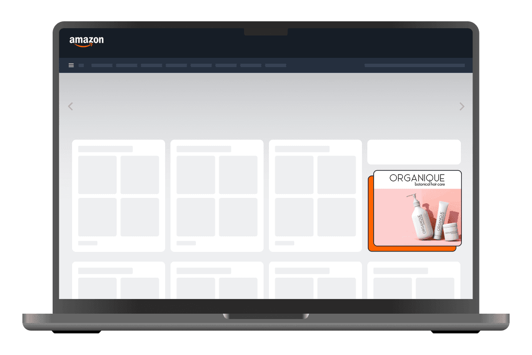Sponsored Display example - a branded product display ad placed within Amazon on-site content